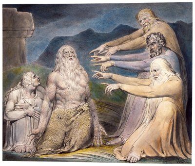 Job réprimandé par ses amis - William Blake